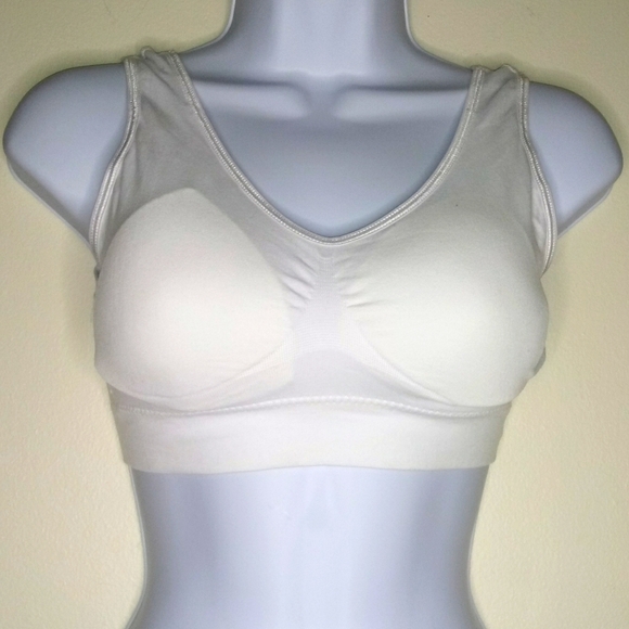 Genie Bra white Athletic Bra with wide staps - Picture 6 of 8